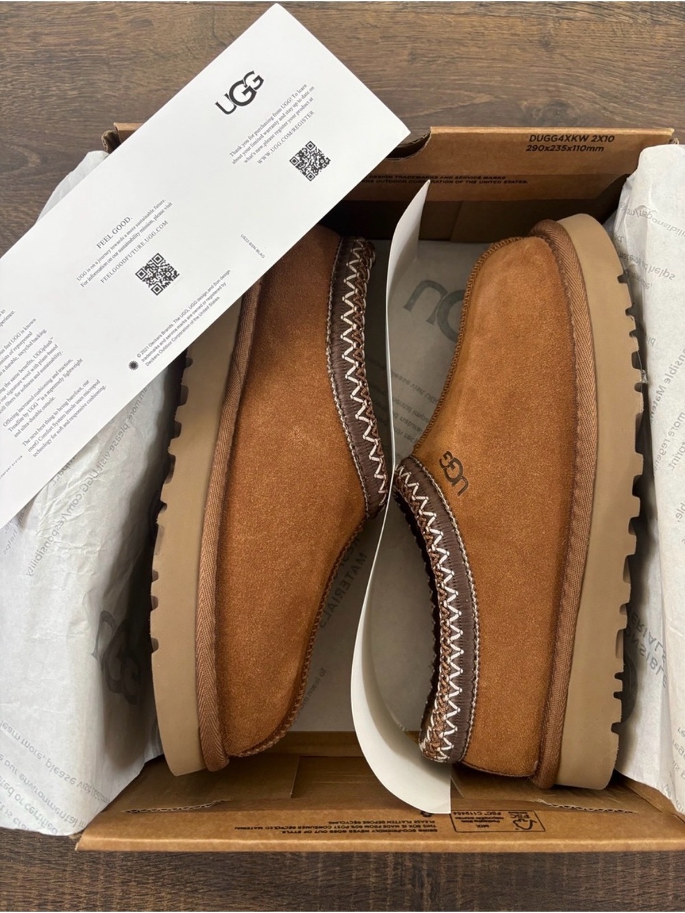 NEW UGG Women's Tasman II
Slippers in Chestnut, US Size 7